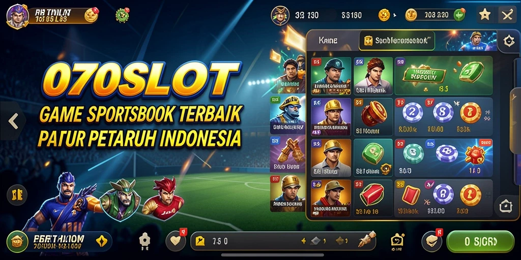 Tampilan gameplay menarik dari 070SLOT dengan fitur Sportsbook.