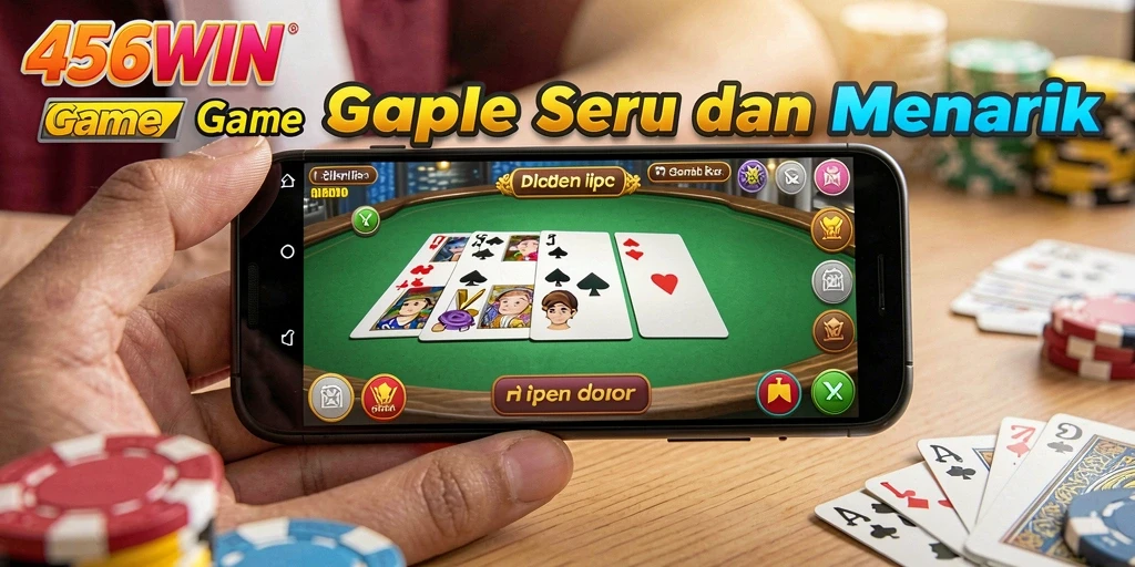 Tampilan permainan Gaple yang seru di 456WIN.