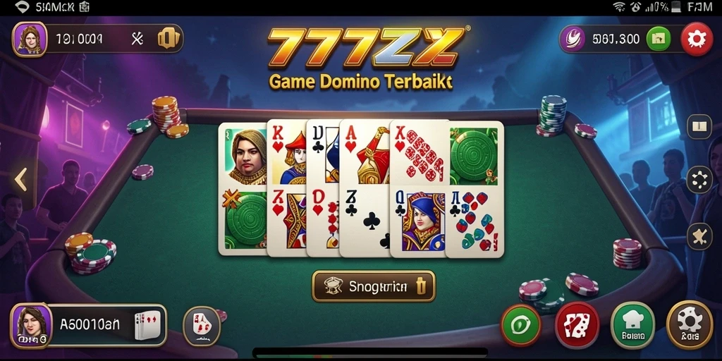Tampilan gameplay Domino yang seru dan mengasyikkan.