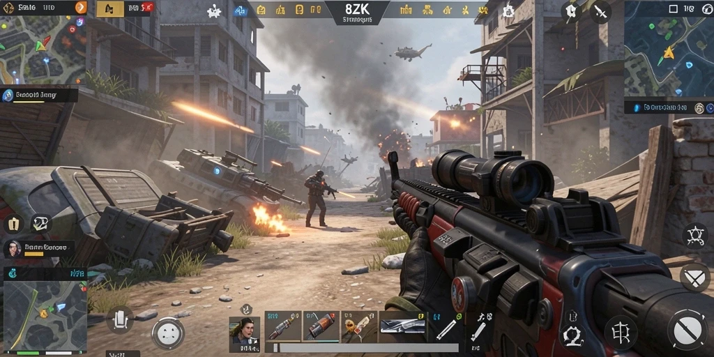 Tampilan gameplay intens dan menegangkan dari 8ZK.