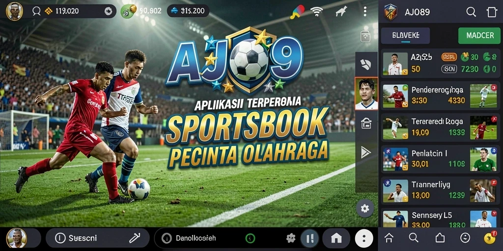 Tampilan menarik dari AJO89 yang menawarkan berbagai pilihan taruhan olahraga.