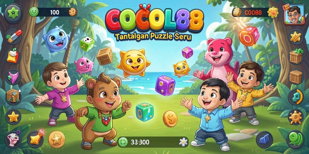 Tampilan gameplay menarik dari COCOL88 yang penuh warna.