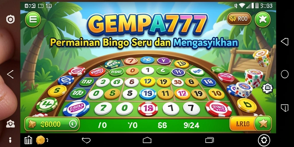 Tampilan gameplay seru dalam aplikasi Bingo GEMPA777.