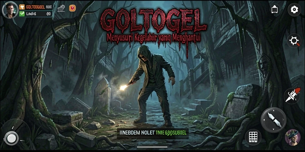 Gameplay GOLTOGEL yang menegangkan di tengah kegelapan.