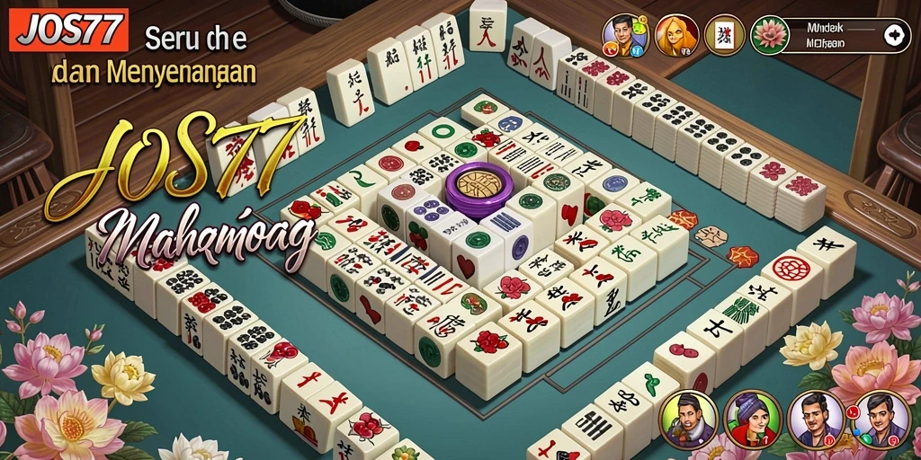 Screenshot utama JOS77 yang menampilkan gameplay Mahjong yang menarik.