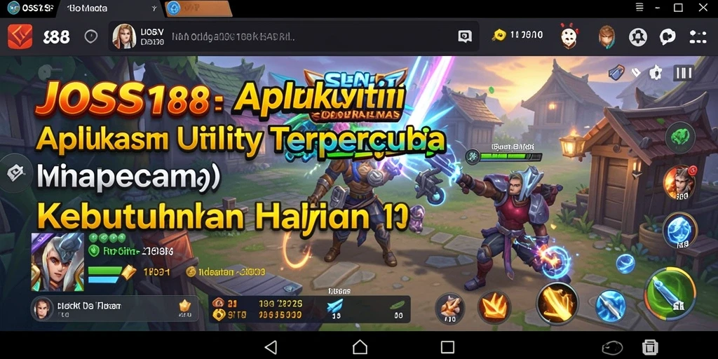 Tampilan antarmuka aplikasi JOSS188 yang sederhana dan efektif.