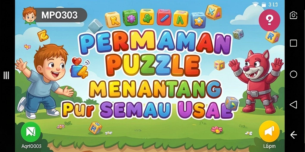 Screenshot MPO303 menampilkan gameplay Puzzle yang menarik dan menantang.