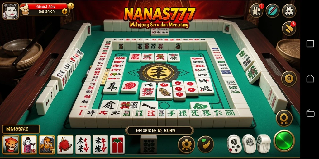 Screenshot game NANAS777 menampilkan pengalaman seru bermain Mahjong.