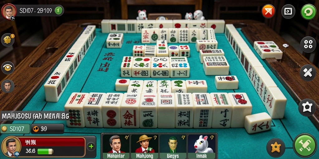 Gameplay SD107 yang menampilkan tantangan Mahjong yang menarik.