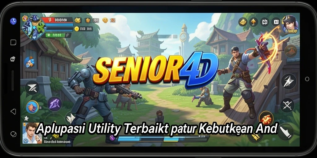 Tampilan antarmuka SENIOR4D yang sederhana dan intuitif.