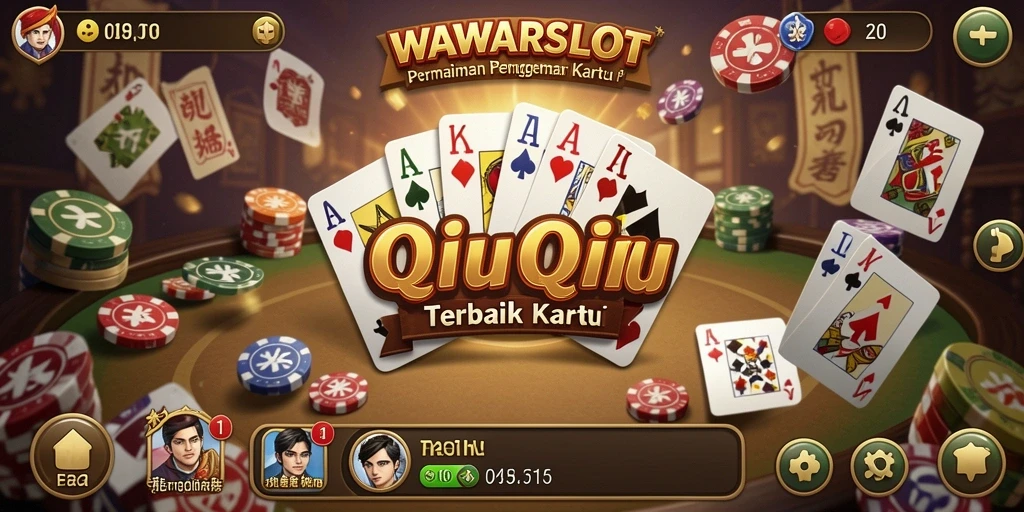 Screenshot utama WAWARSLOT menampilkan gameplay QiuQiu yang seru.